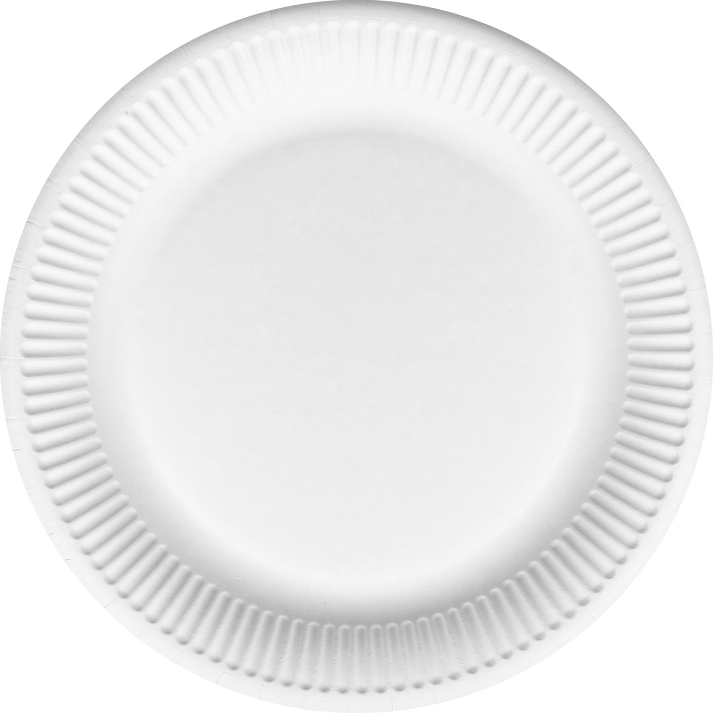 Idena 50160 - Piatto Party Bianco, 200 Pezzi,⌀ 23 cm, Certificato FSC, Piatto di Carta 100% compostabile, per Feste, Barbecue e Picnic